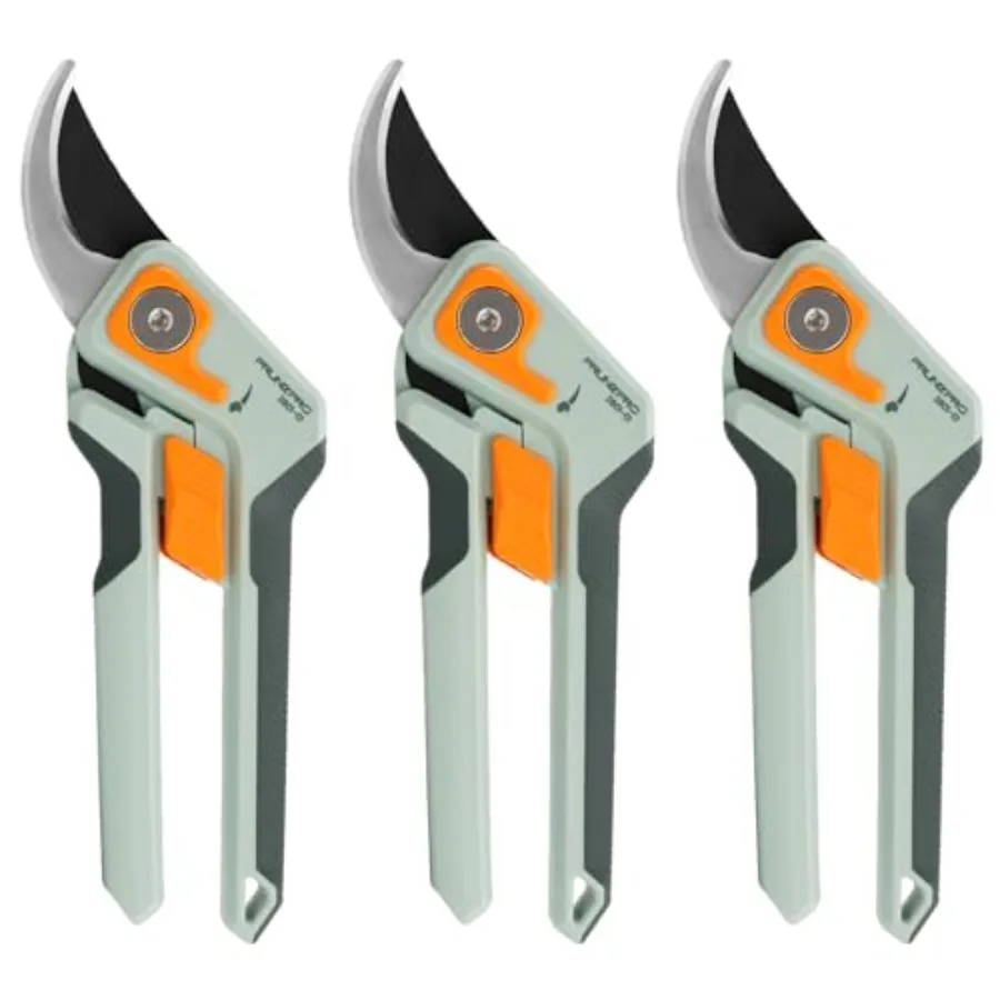 8 Professional Pruning Shears for Gardening: Stainless Steel Bypass Hand Pruner in Black with Sharp Blades Ideal for Roses Flow
8 Professional Pruning Shears for Gardening: Stainless Steel Bypass Hand Pruner in Black with Sharp Blades Ideal for Roses Flow