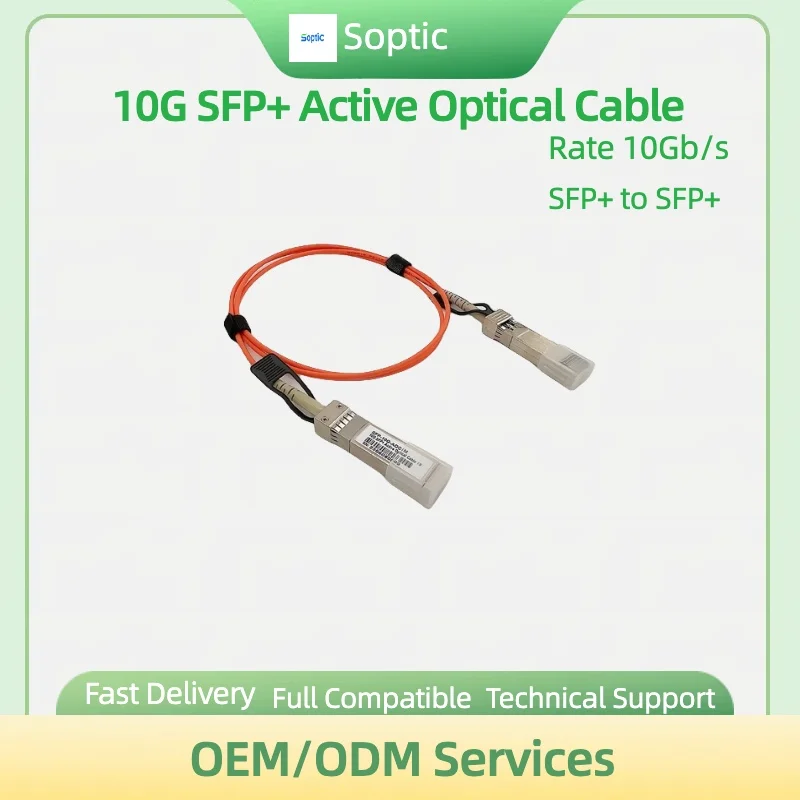 10G SFP + AOC кабель 10GBASE активный Оптический SFP-кабель, высокоскоростная передача, совместимая с Cisco Huawei Juniper TPlink
10G SFP + AOC кабель 10GBASE активный Оптический SFP-кабель, высокоскоростная передача, совместимая с Cisco Huawei Juniper TPlink