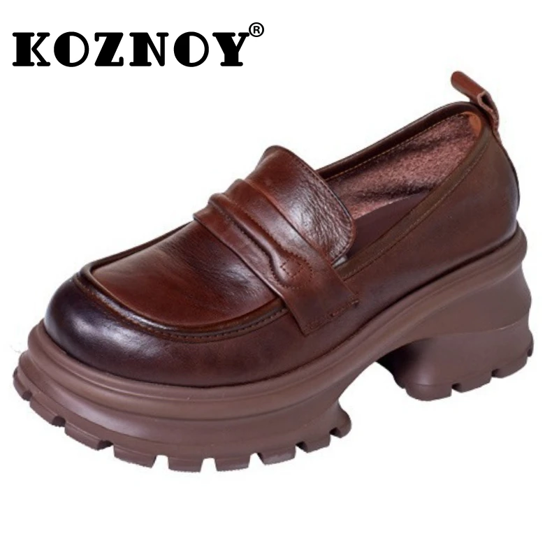 Koznoy 5 см из коровьей натуральной кожи, удобные весенние слипоны, массивные кроссовки, женские лоферы, осенние модные туфли на танкетке на плоской подошве 
Koznoy 5 см из коровьей натуральной кожи, удобные весенние слипоны, массивные кроссовки, женские лоферы, осенние модные туфли на танкетке на плоской подошве