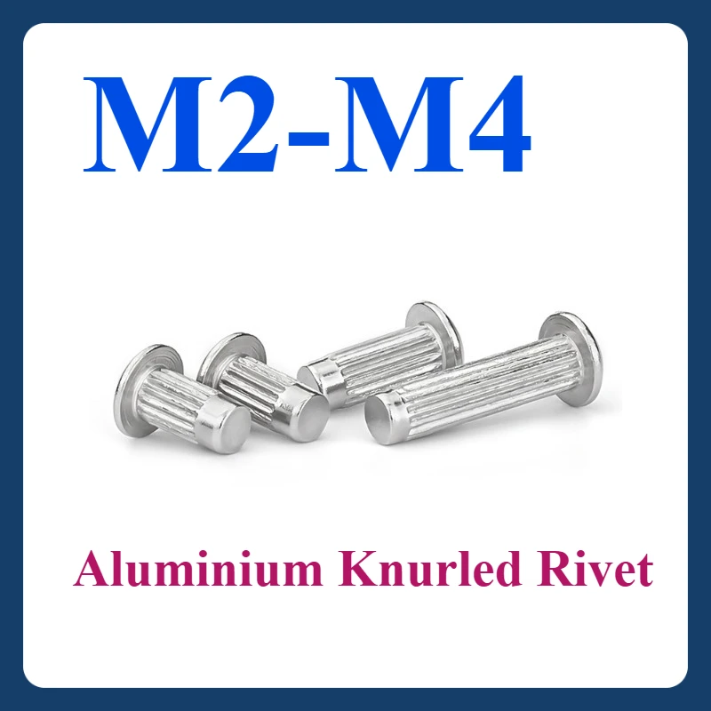 100/200/500pcs Aluminium Round Head Rivet Dome Head Knurled Head Rivets Knurled Rivet Nut Solid Mushroom M2 M2.5 M3 M4
100/200/500pcs Aluminium Round Head Rivet Dome Head Knurled Head Rivets Knurled Rivet Nut Solid Mushroom M2 M2.5 M3 M4