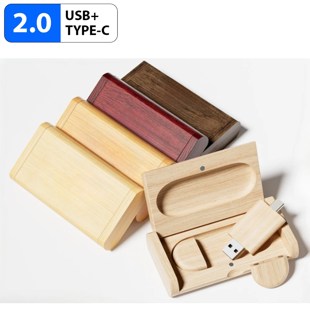 Creative New Wooden TYPE-C USB 2.0 Flash Drive 128GB Pen Drive 64GB with Box 32GB Memory Stick The Gift of Memories
Creative New Wooden TYPE-C USB 2.0 Flash Drive 128GB Pen Drive 64GB with Box 32GB Memory Stick The Gift of Memories