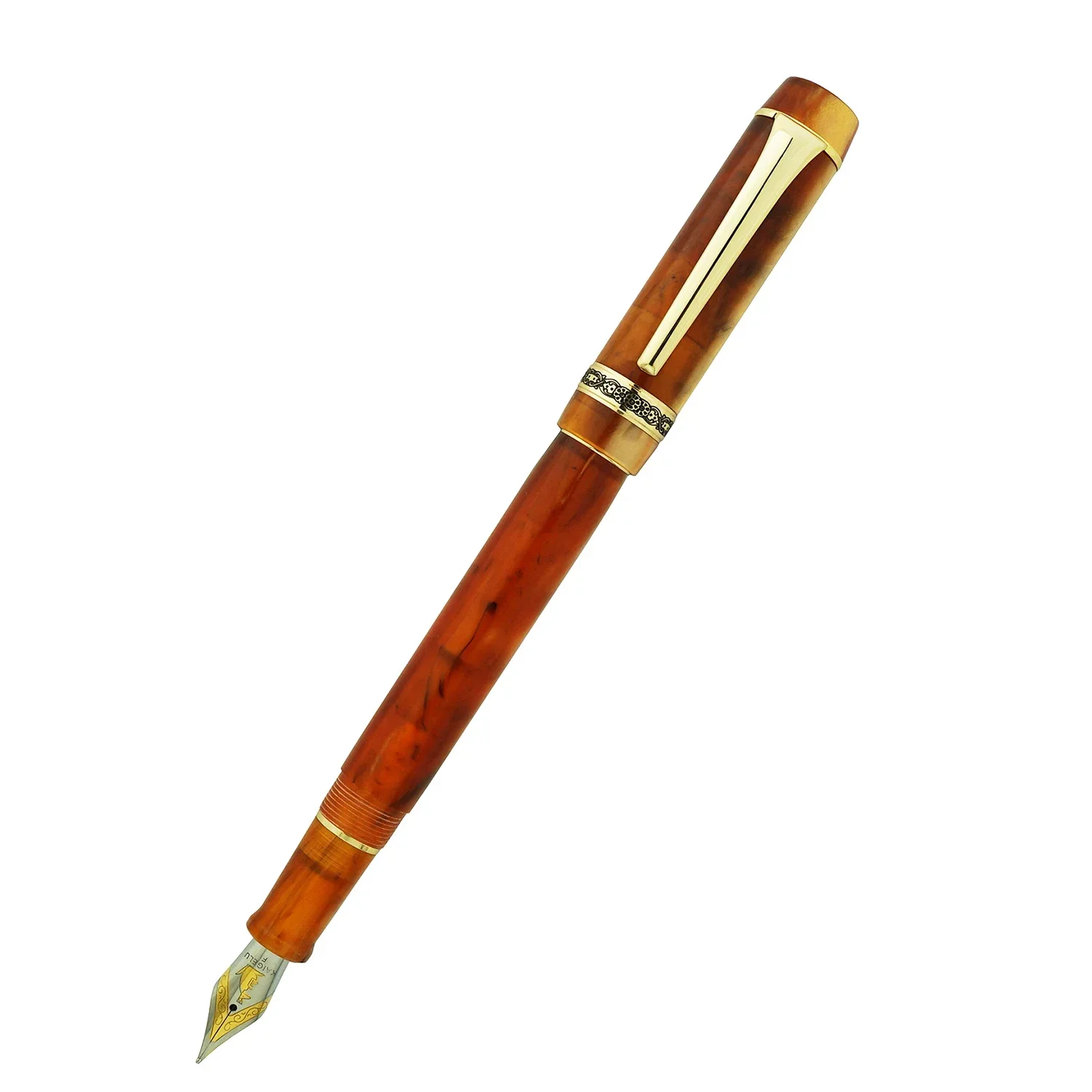 Kaigelu 316A Celluloid Fountain Pen Beautiful Brown Marble Patterns Iridium EF F M Nib Writing Ink Pen for Office
Kaigelu 316A Celluloid Fountain Pen Beautiful Brown Marble Patterns Iridium EF F M Nib Writing Ink Pen for Office