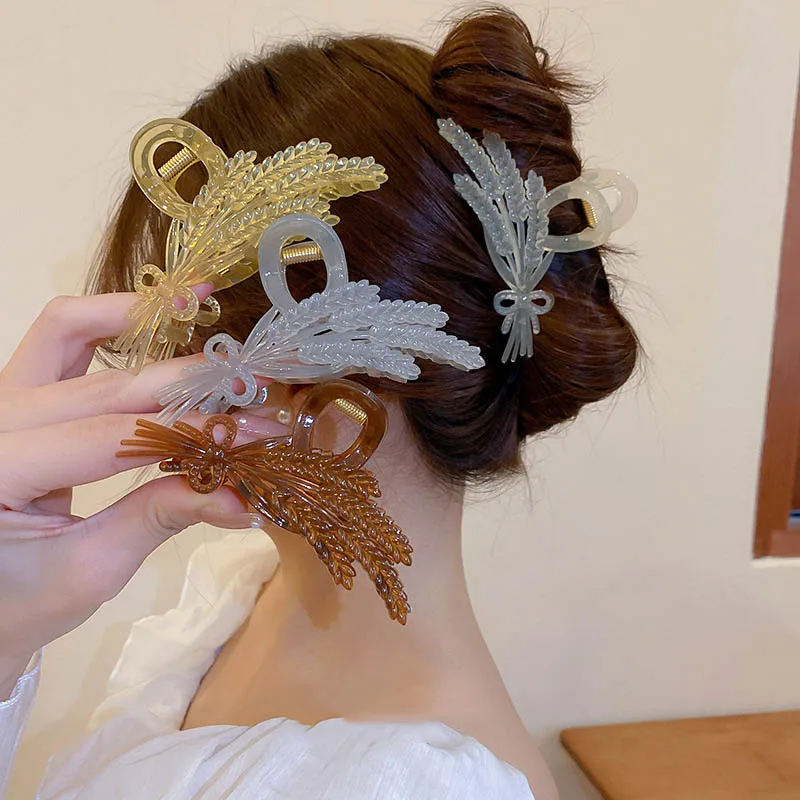 Summer 2023 New Fashion Ears of Wheat Hair Claw Korean Jelly Color Hair Clip Women Girls Hair Accessories
Summer 2023 New Fashion Ears of Wheat Hair Claw Korean Jelly Color Hair Clip Women Girls Hair Accessories
