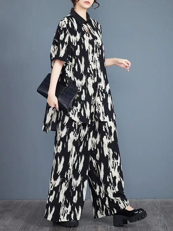 Свободный топ с принтом и широкие брюки, комплект из двух предметов, утягивающий тонкий сарафан, летний женский ансамбль Faion
Свободный топ с принтом и широкие брюки, комплект из двух предметов, утягивающий тонкий сарафан, летний женский ансамбль Faion