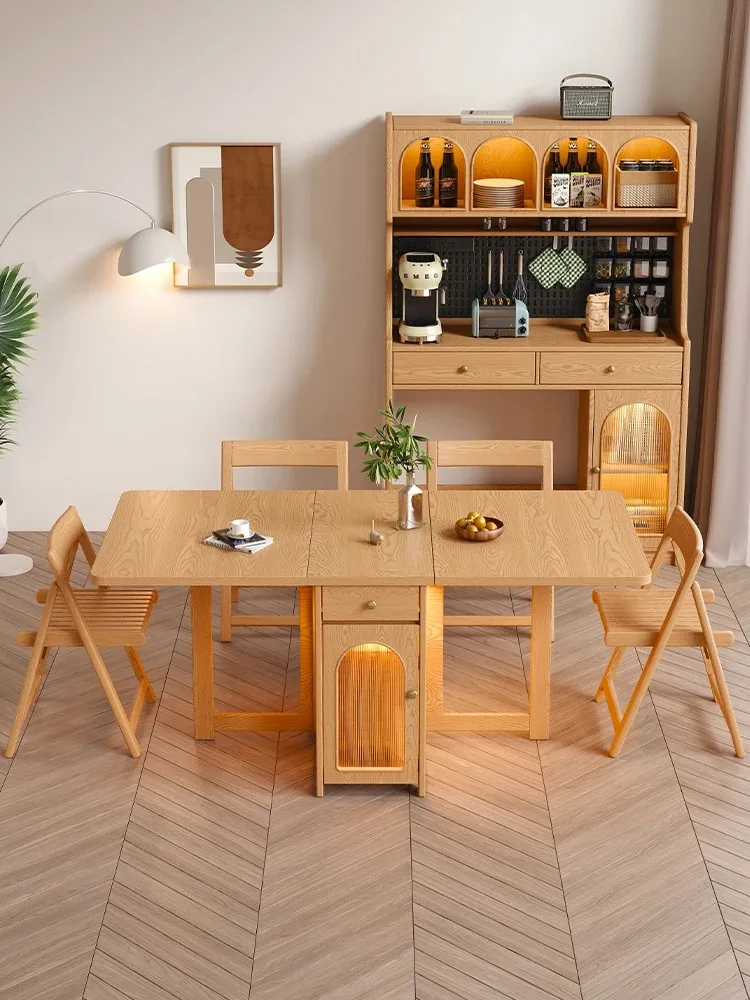 b7- Nordic Solid Wood Folding Dining Table Home Use Movable Wall-Mounted Natural Wood Style Round Dining Table and Chair Set
b7- Nordic Solid Wood Folding Dining Table Home Use Movable Wall-Mounted Natural Wood Style Round Dining Table and Chair Set