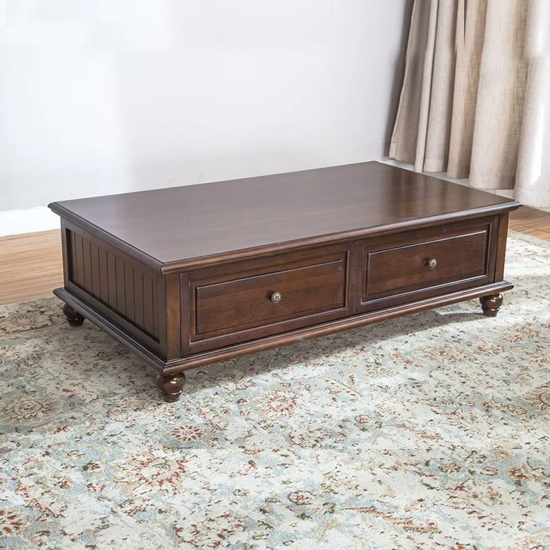 N American Style Retro Coffee Table Solid Wood Simplicity Tea Table Neoclassical Storage Side Table Living Room Furniture
N American Style Retro Coffee Table Solid Wood Simplicity Tea Table Neoclassical Storage Side Table Living Room Furniture