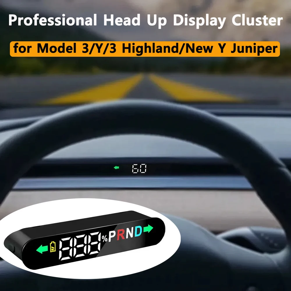 Dashboard Hidden HUD Cluster for Tesla Model 3 Y Y Juniper Smart Speed Gear Position Turning Light Battery Free Software Upgrade
Dashboard Hidden HUD Cluster for Tesla Model 3 Y Y Juniper Smart Speed Gear Position Turning Light Battery Free Software Upgrade