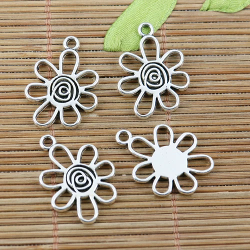 20pcs 25*18mm Tibetan Silver Color Crafted Simple Sunflower Design Charms EF2307 Charms for Jewelry Making
20pcs 25*18mm Tibetan Silver Color Crafted Simple Sunflower Design Charms EF2307 Charms for Jewelry Making