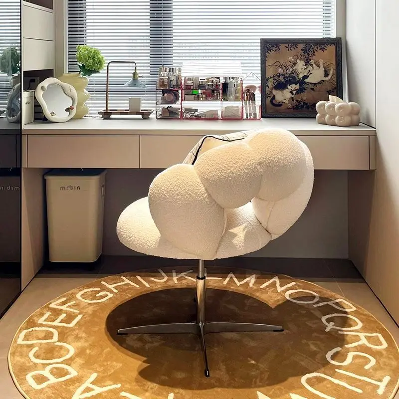Dressing stool Cream wind rotatable lifting chair Lamb fleece feeling bedroom girls Sugar gourd chair Nail art chair
Dressing stool Cream wind rotatable lifting chair Lamb fleece feeling bedroom girls Sugar gourd chair Nail art chair