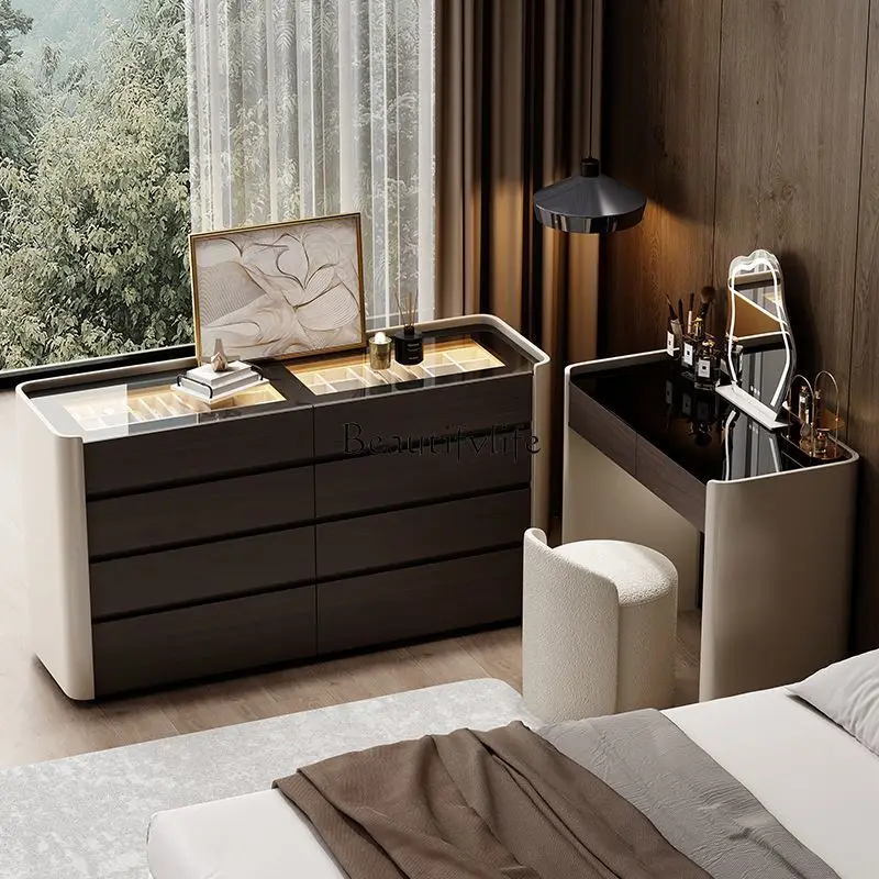 Italian eight-bucket cabinet dresser integrated bedroom modern bedside combination
Italian eight-bucket cabinet dresser integrated bedroom modern bedside combination