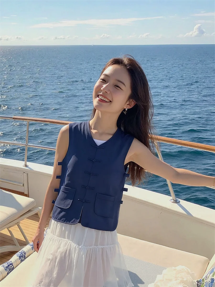 Женские жилеты De Mujer с открытой пряжкой, летние без рукавов, повседневные, элегантные, модные, современные, вязаные, хлопковые, универсальные, регулируемые
Женские жилеты De Mujer с открытой пряжкой, летние без рукавов, повседневные, элегантные, модные, современные, вязаные, хлопковые, универсальные, регулируемые