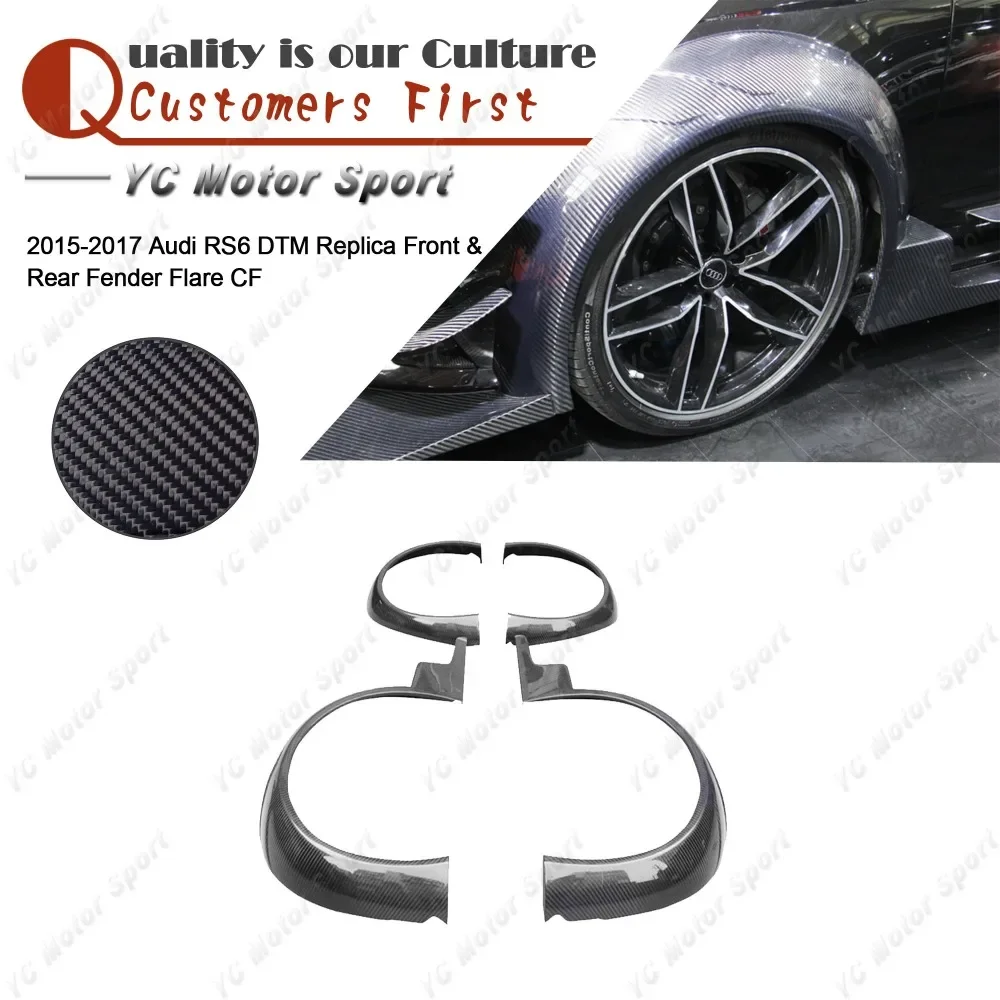 Car Accessories Carbon Fiber Replica Fender Flare 4pcs Fit For 2015-2017 RS6 DTM Front & Rear Fender Flares
Car Accessories Carbon Fiber Replica Fender Flare 4pcs Fit For 2015-2017 RS6 DTM Front & Rear Fender Flares