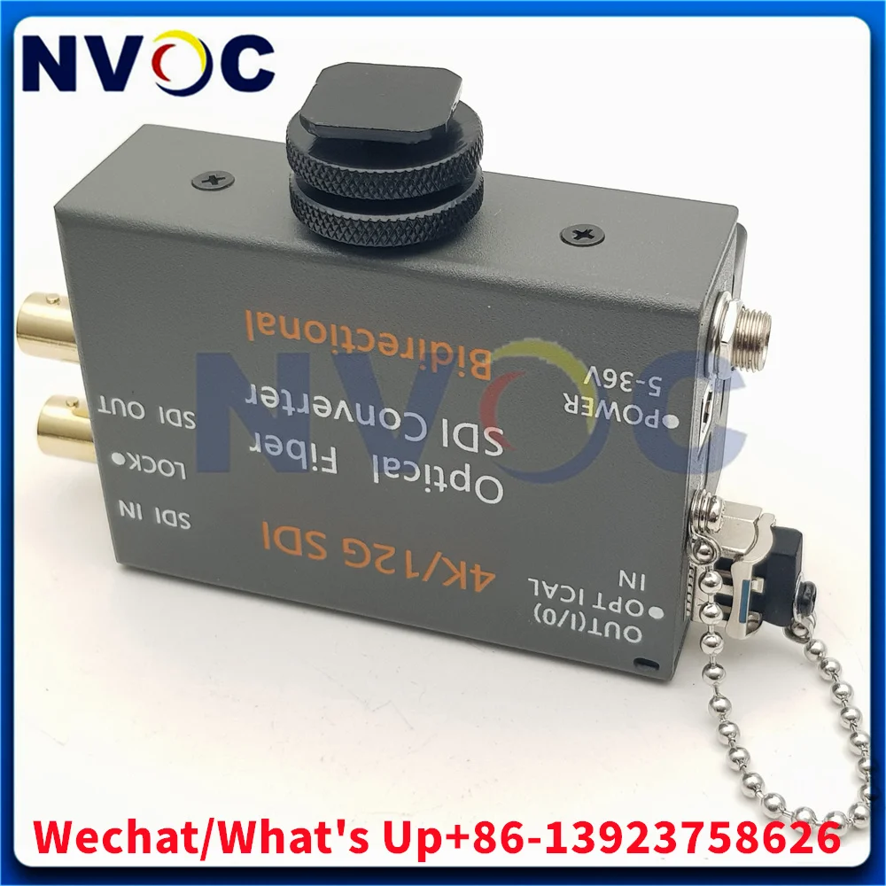 1Ch 12G SDI BIDI Video Over SM Duplex 1310nm 10KM Fiber Extender Converter With Transmitter and Receiver And Hot Shoe Bracket
1Ch 12G SDI BIDI Video Over SM Duplex 1310nm 10KM Fiber Extender Converter With Transmitter and Receiver And Hot Shoe Bracket
