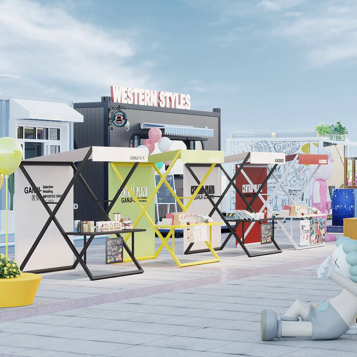 Outdoor market stall display stand Creative stall Commercial square Night market Food rack Market foldable promotion table
Outdoor market stall display stand Creative stall Commercial square Night market Food rack Market foldable promotion table