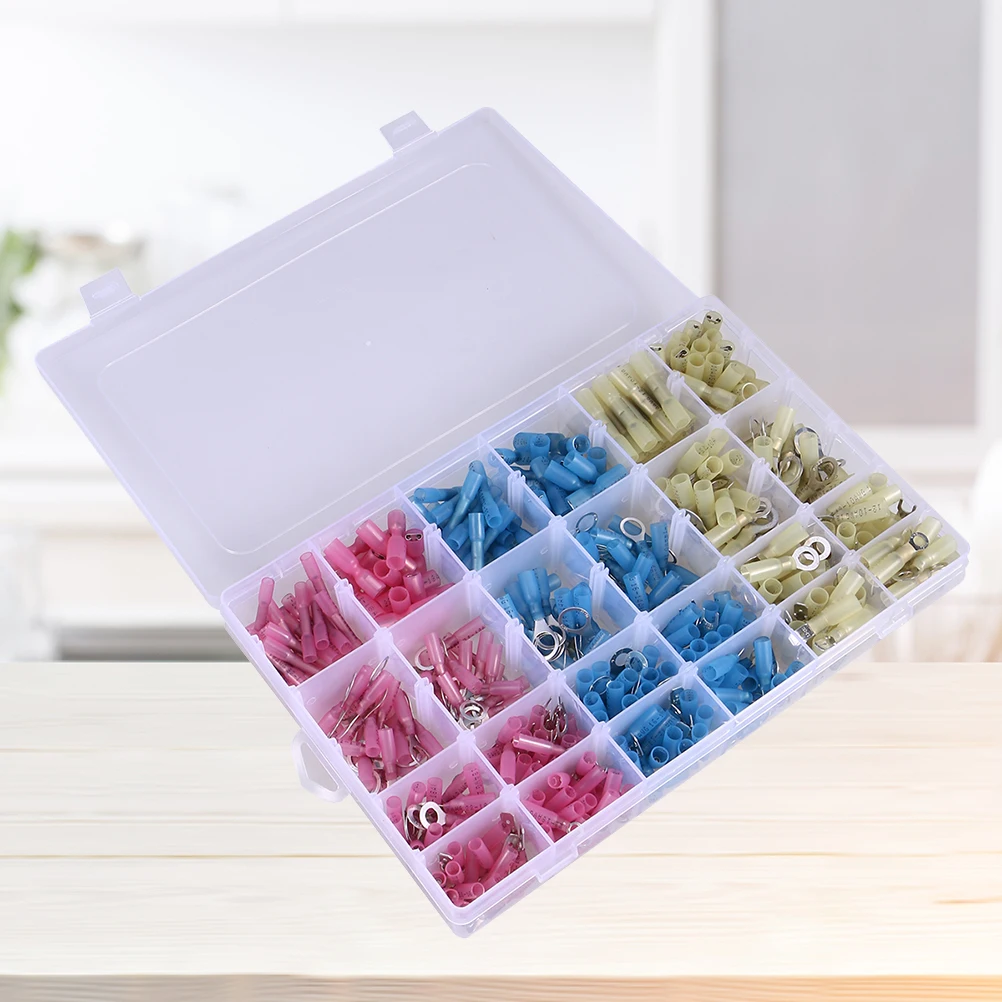481 Pcs Waterproof Heat Shrink Terminals Solder Ring Marine Automobile Polyolefin Butt Connectors Insulated Sealed Tube
481 Pcs Waterproof Heat Shrink Terminals Solder Ring Marine Automobile Polyolefin Butt Connectors Insulated Sealed Tube