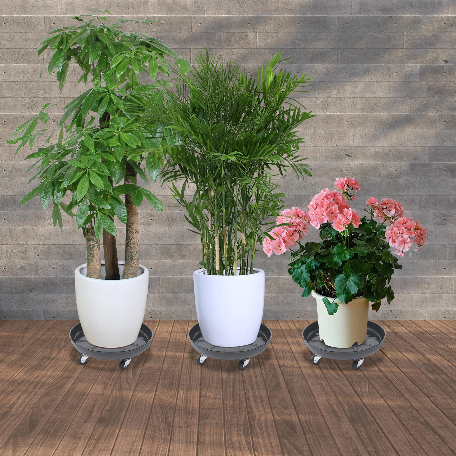 3Pcs Plant Pot Tray Plant Caddy with 360° Universal Wheels Black Iron Plant Stand Trolley Indoor Outdoor Mobile Plant Stand for Garden Patio Maximum Load Capacity 639.34 lbs
3Pcs Plant Pot Tray Plant Caddy with 360° Universal Wheels Black Iron Plant Stand Trolley Indoor Outdoor Mobile Plant Stand for Garden Patio Maximum Load Capacity 639.34 lbs