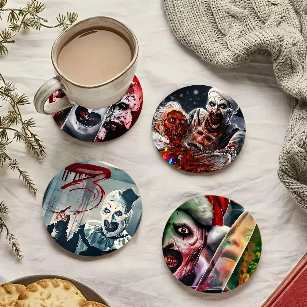 Vintage T-Terrifier 3 Horror Movie Coaster Wooden Drink Tray Suitable For Restaurants And Coffee Shops Easy To Wash And Clean
Vintage T-Terrifier 3 Horror Movie Coaster Wooden Drink Tray Suitable For Restaurants And Coffee Shops Easy To Wash And Clean