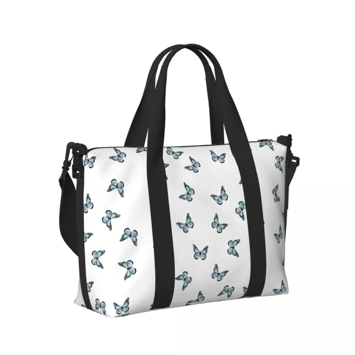 Custom Blue Pastel Butterflies Beach Travel Bag Large Capacity Tote Bags for Gym Yoga Women Shopping Duffle Shoulder Bag
Custom Blue Pastel Butterflies Beach Travel Bag Large Capacity Tote Bags for Gym Yoga Women Shopping Duffle Shoulder Bag