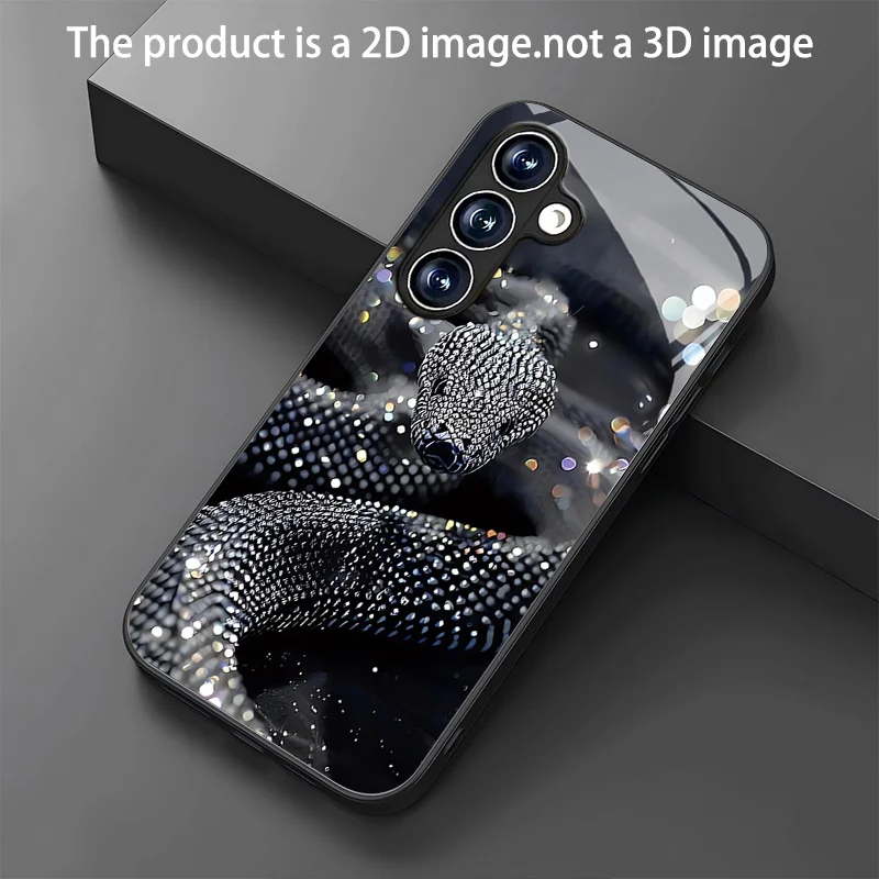 Silvery-shiny Snake-patterned Glass Phone Case for Galaxy S26/S25/S24/S23 Ultra /S22 Ultra/S20 Ultra/56/A72/A73 5G
Silvery-shiny Snake-patterned Glass Phone Case for Galaxy S26/S25/S24/S23 Ultra /S22 Ultra/S20 Ultra/56/A72/A73 5G