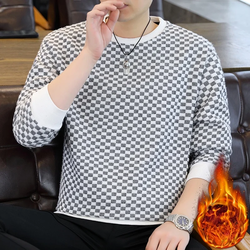 Thickened Flannel Men's Long Sleeve Hoodie round Neck Warm Clothing Autumn Winter Plaid Design Casual Youth Fashion Polyester...
Thickened Flannel Men's Long Sleeve Hoodie round Neck Warm Clothing Autumn Winter Plaid Design Casual Youth Fashion Polyester...