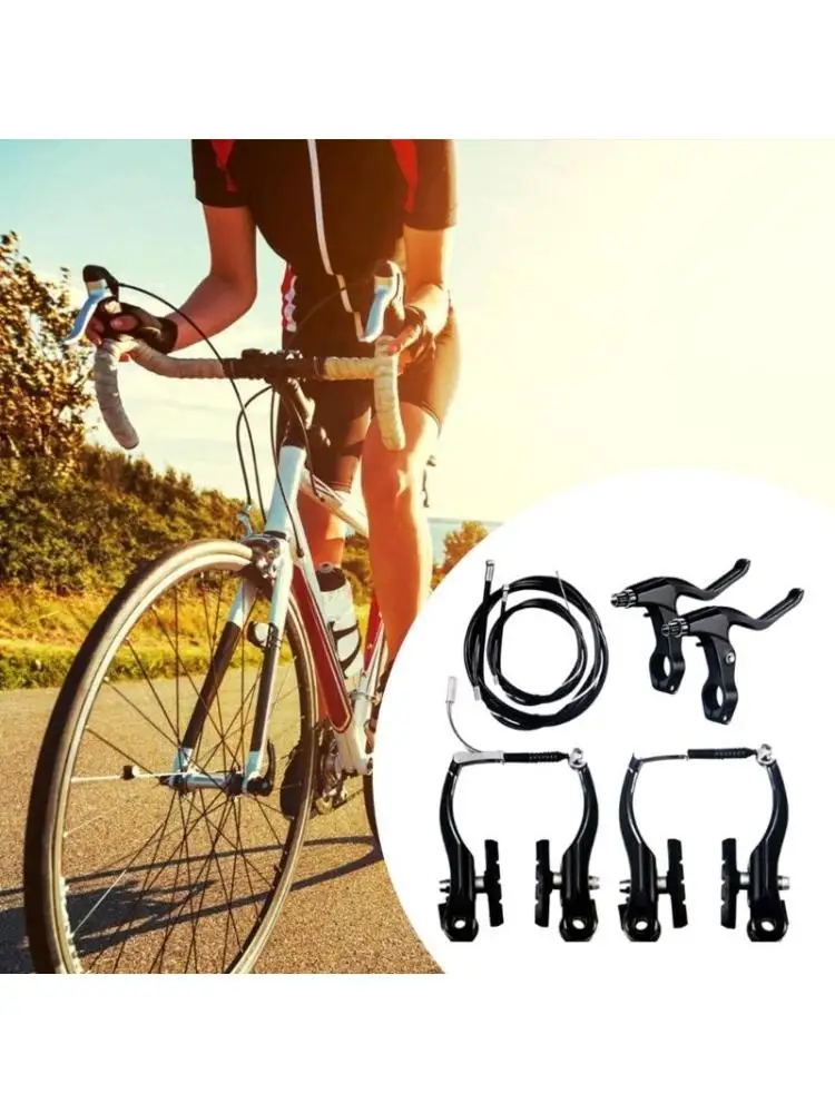Aluminum Alloy Bike Front Rear V Brake Set with Brake levers, Bike Cables
Aluminum Alloy Bike Front Rear V Brake Set with Brake levers, Bike Cables