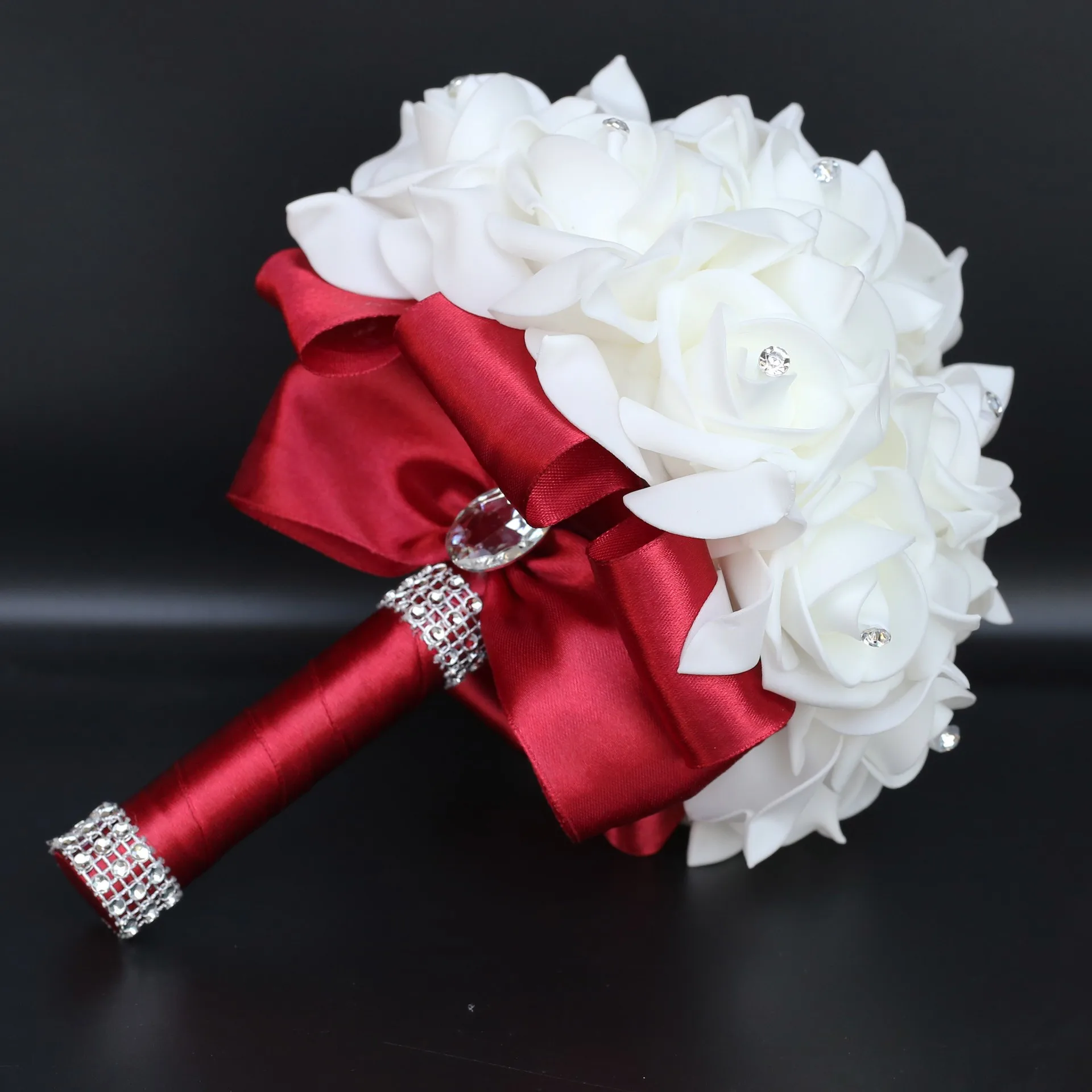 Handmade Bridal Artificial Foam Rose Bridal Bouquet Wedding Party Wedding Decoration Supplies Romantic W2017D
Handmade Bridal Artificial Foam Rose Bridal Bouquet Wedding Party Wedding Decoration Supplies Romantic W2017D