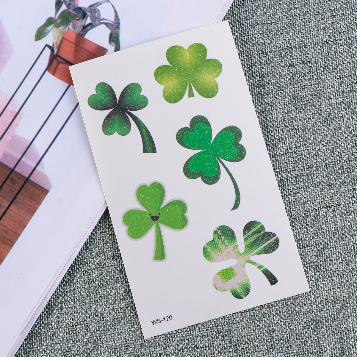 10 Sheets Tattoo Stickers Shamrock Body Kids Four-leaf Pattern Decals Waterproof Long Lasting Safe Environmental Ink
10 Sheets Tattoo Stickers Shamrock Body Kids Four-leaf Pattern Decals Waterproof Long Lasting Safe Environmental Ink