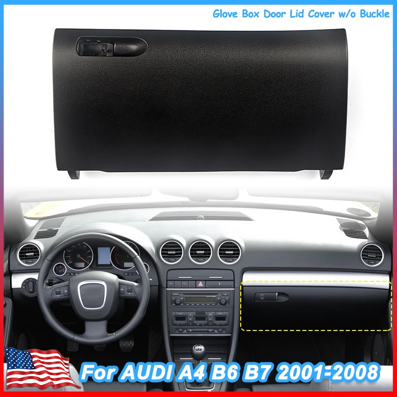 8E1857124A Black Glove Box Compartment Door Lid Cover Without Buckle For Audi A4 B6 B7 2001-2008 CAR Accessories Body Kit 
8E1857124A Black Glove Box Compartment Door Lid Cover Without Buckle For Audi A4 B6 B7 2001-2008 CAR Accessories Body Kit