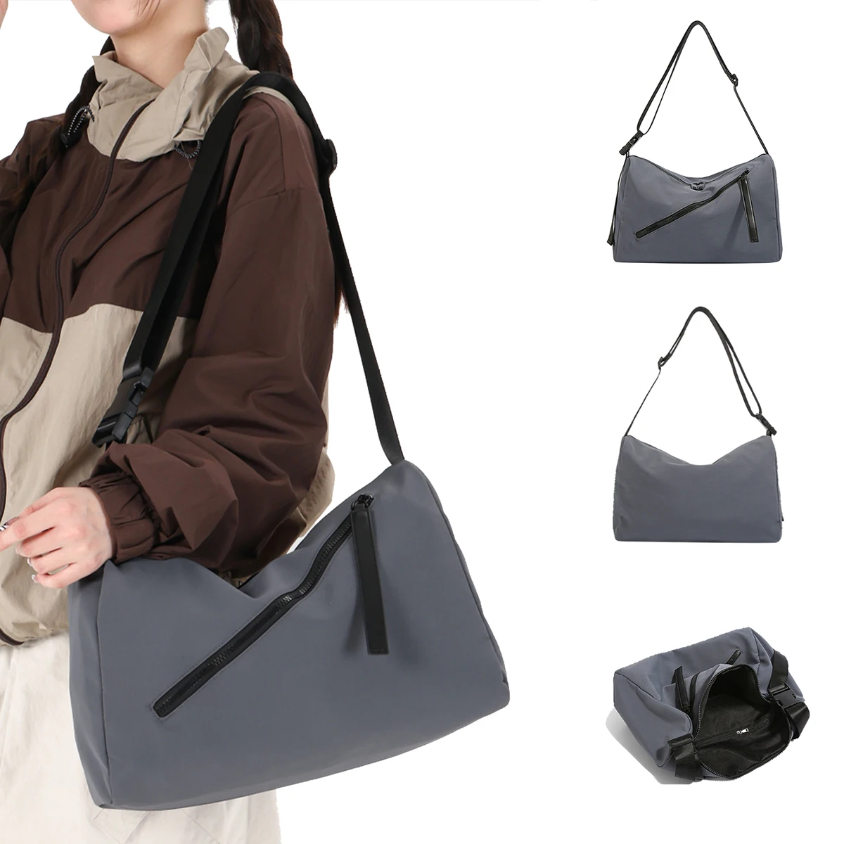 Shoulder Bag, Underarm Crossbody Bag, Laptop Bag for Male and Female Students, Large Capacity, Adjustable Square Bag for Commuting, Travel, Fitness, and Hiking
Shoulder Bag, Underarm Crossbody Bag, Laptop Bag for Male and Female Students, Large Capacity, Adjustable Square Bag for Commuting, Travel, Fitness, and Hiking