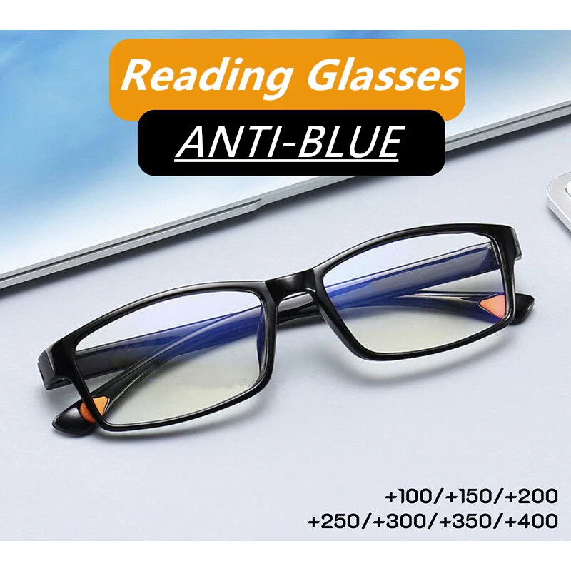FG TR anti blue reading glasses for middle-aged and elderly men and women +100-+400 
FG TR anti blue reading glasses for middle-aged and elderly men and women +100-+400