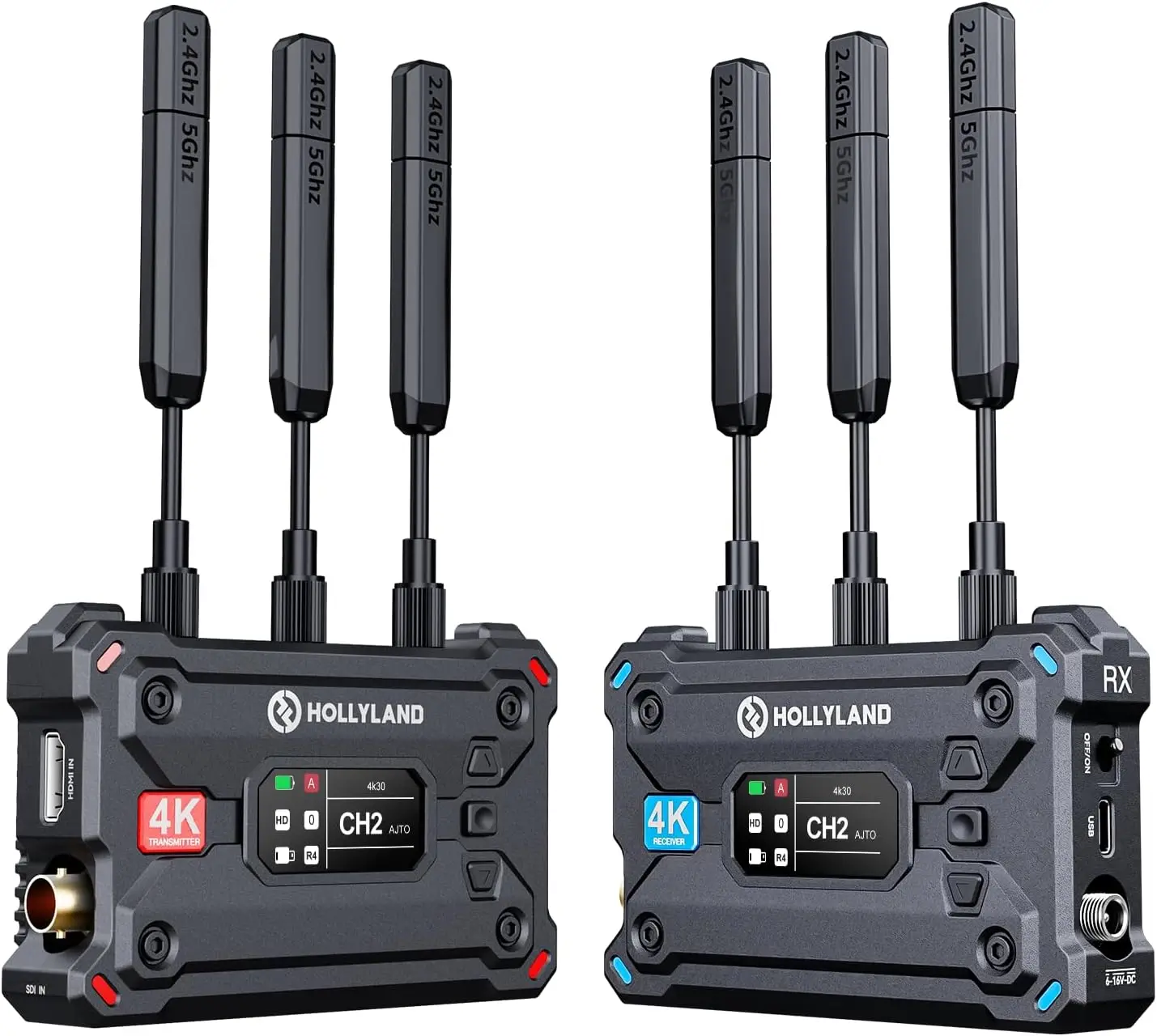Pyro S Wireless Video Transmitter and Receiver SDI 4K30/1080p60 1300ft Los Range 50ms Latency
Pyro S Wireless Video Transmitter and Receiver SDI 4K30/1080p60 1300ft Los Range 50ms Latency