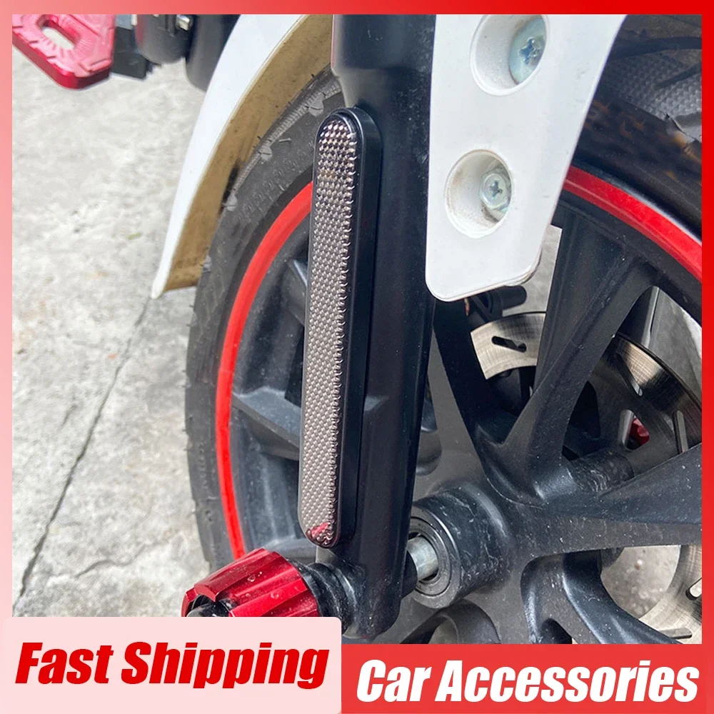 2 шт., знак бампера мотоцикла, отражатель, аксессуары, светоотражающая защитная полоса для кузова мотоцикла, предупреждающая полоса, наклейки 
2 шт., знак бампера мотоцикла, отражатель, аксессуары, светоотражающая защитная полоса для кузова мотоцикла, предупреждающая полоса, наклейки