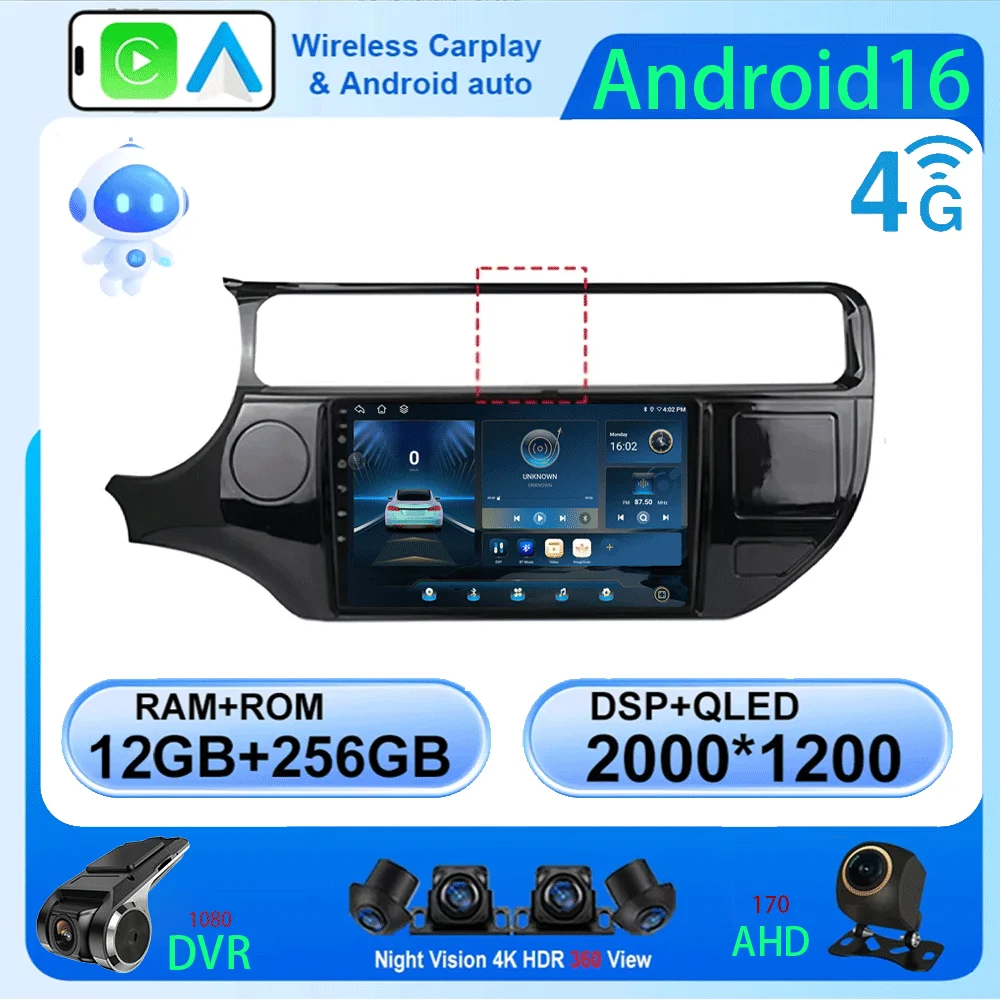 LJZN Android 16 For Kia RIO 4 K3 2015-2017 2K QLED Car Radio Multimedia Player 2 Din GPS Navigation stereo DVD Head Unit 4G+WIFI
LJZN Android 16 For Kia RIO 4 K3 2015-2017 2K QLED Car Radio Multimedia Player 2 Din GPS Navigation stereo DVD Head Unit 4G+WIFI