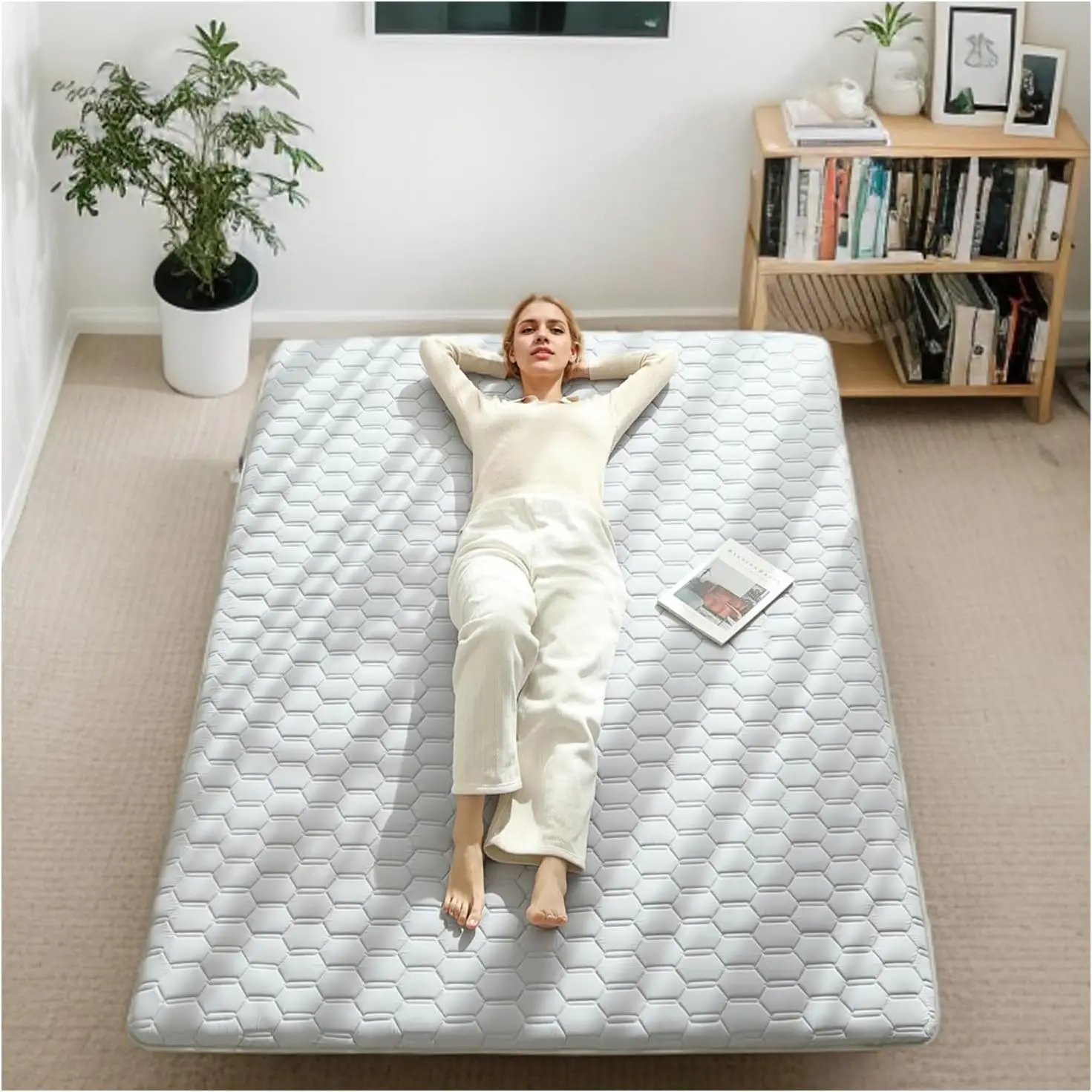 Japanese Futon Mattr Twin Size – Thi Floor Sleeping Pad, Foldable Tatami Mat With Straps And Storage Bag, Portable Floor Bed
Japanese Futon Mattr Twin Size – Thi Floor Sleeping Pad, Foldable Tatami Mat With Straps And Storage Bag, Portable Floor Bed