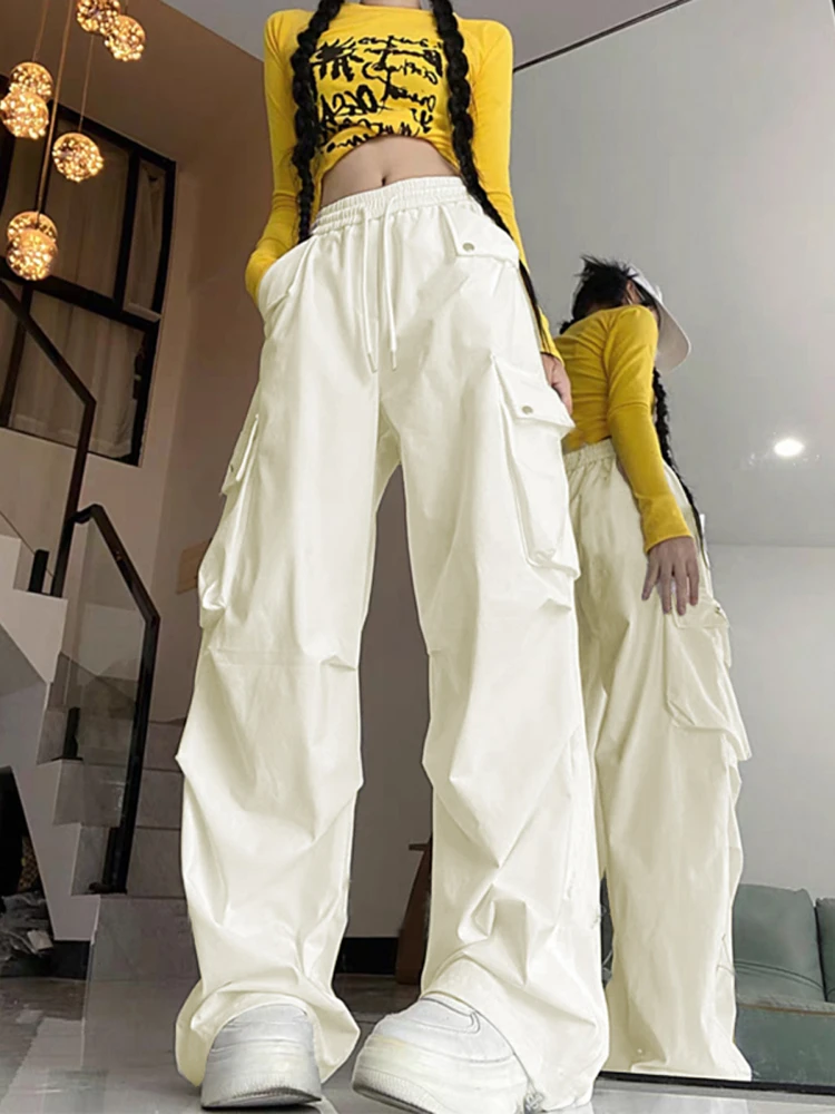 Women's Fleece Lined Work Pants High Waist Loose Fit Street Style Jazz Hiphop Casual Sports Trousers Autumn Winter Small Size
Women's Fleece Lined Work Pants High Waist Loose Fit Street Style Jazz Hiphop Casual Sports Trousers Autumn Winter Small Size