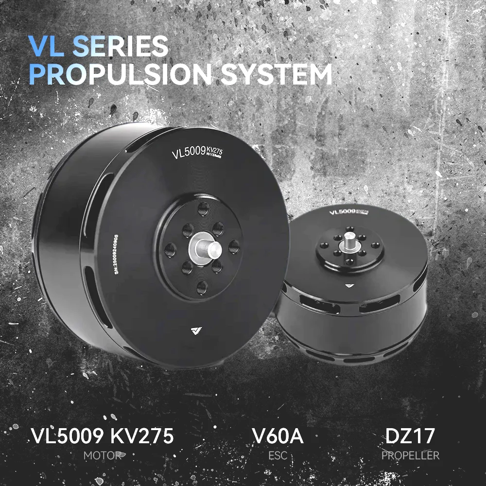 T-MOTOR VL5009 KV275 VTOL Бесщеточный двигатель для VTOL Drone БПЛА Промышленная логистика с функцией быстрой блокировки пропеллера
T-MOTOR VL5009 KV275 VTOL Бесщеточный двигатель для VTOL Drone БПЛА Промышленная логистика с функцией быстрой блокировки пропеллера