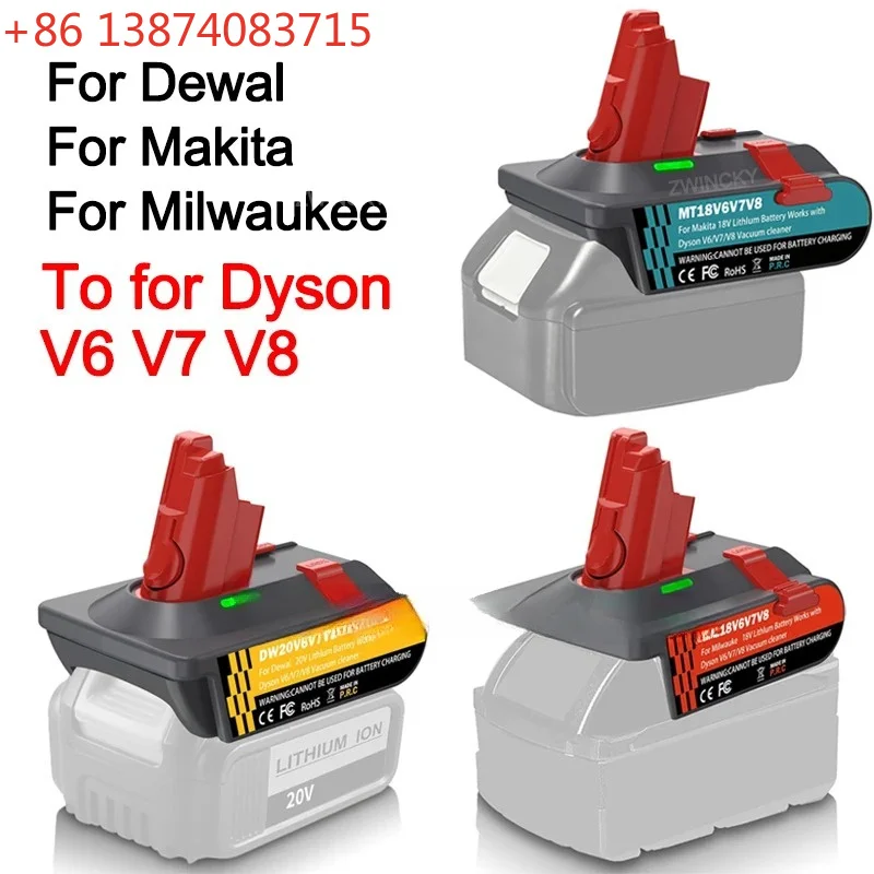 Adapter for Makita/Dewal/Milwaukee 18V Lithium Battery Convert To For Dyson V6 V7 V8 Series Vacuum Cleaner Tool DC58 SV11 SV10
Adapter for Makita/Dewal/Milwaukee 18V Lithium Battery Convert To For Dyson V6 V7 V8 Series Vacuum Cleaner Tool DC58 SV11 SV10