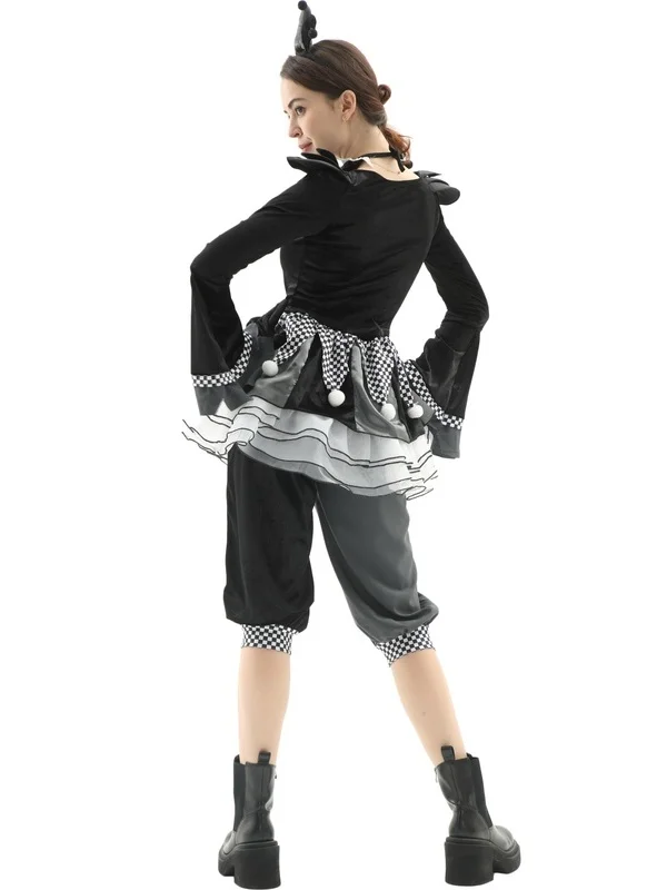 Halloween Horror Clown Costume Women's Festival Theme Outfit Stage Performance Traditional Chinese Style Clothing
Halloween Horror Clown Costume Women's Festival Theme Outfit Stage Performance Traditional Chinese Style Clothing