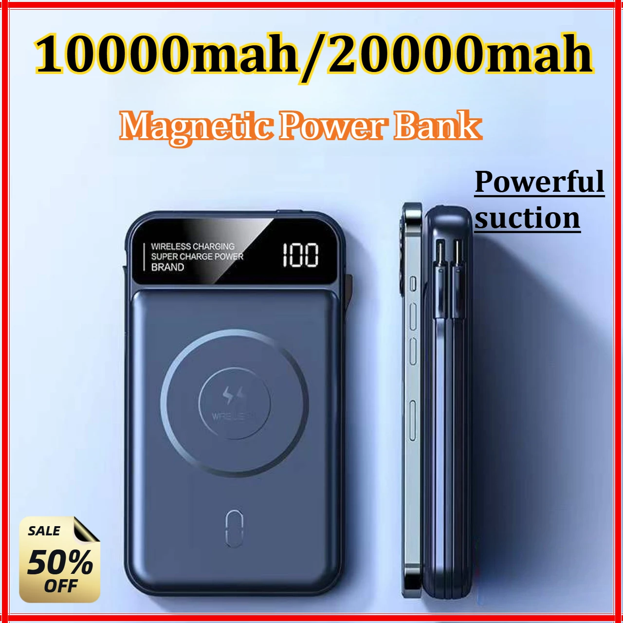 For IPhone/Xiaomi 10000mah 20000mah Wireless Charging for Magsafe Magnetic Charging Built-in Wire Mobile Phone Backup Battery
For IPhone/Xiaomi 10000mah 20000mah Wireless Charging for Magsafe Magnetic Charging Built-in Wire Mobile Phone Backup Battery