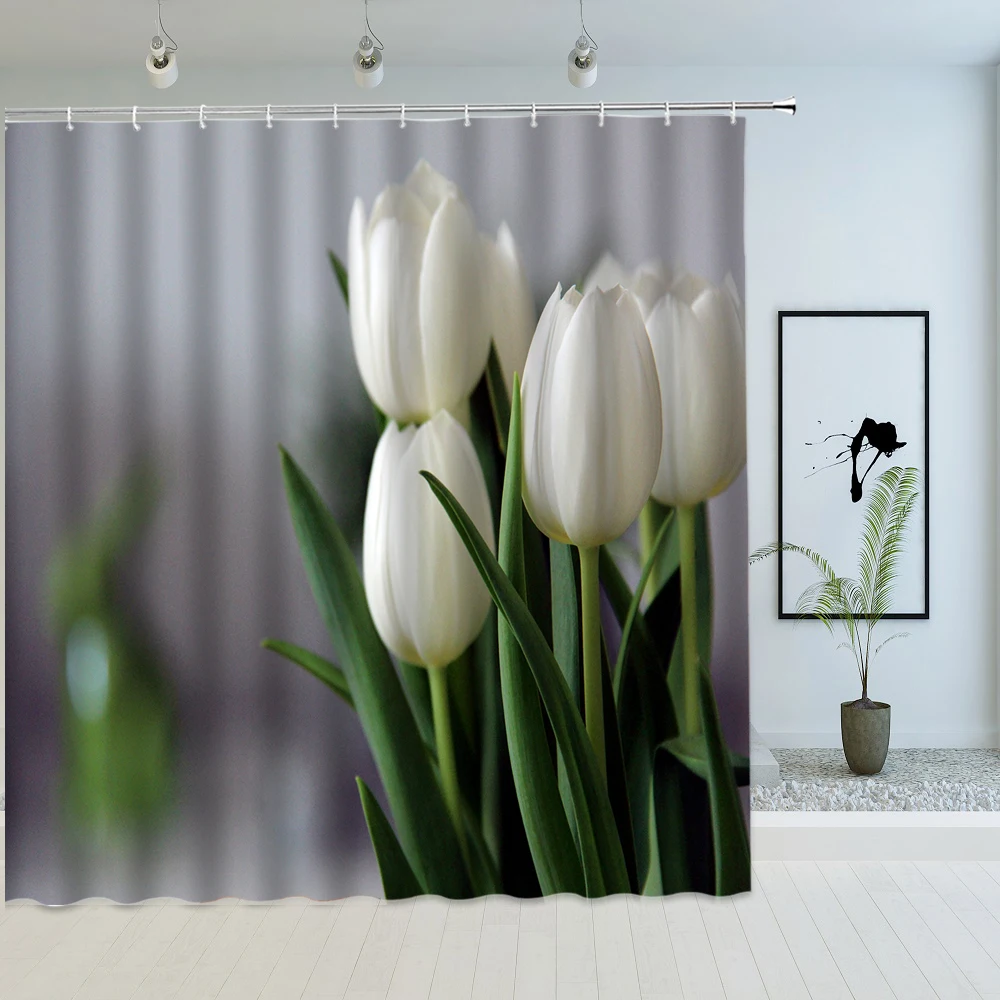 3D Print Tulip Rose Fresh Flowers Shower Curtains Waterproof Polyester Fabric Bathroom Screen Home Decoration Shower Curtain
3D Print Tulip Rose Fresh Flowers Shower Curtains Waterproof Polyester Fabric Bathroom Screen Home Decoration Shower Curtain