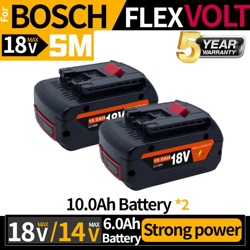 For Bosch professional 18V 10.0AH Li-ion batteryBAT610G+AL1820CVreplacement with LED & for Bosch quick charger 14.4V-18V✅
For Bosch professional 18V 10.0AH Li-ion batteryBAT610G+AL1820CVreplacement with LED & for Bosch quick charger 14.4V-18V✅