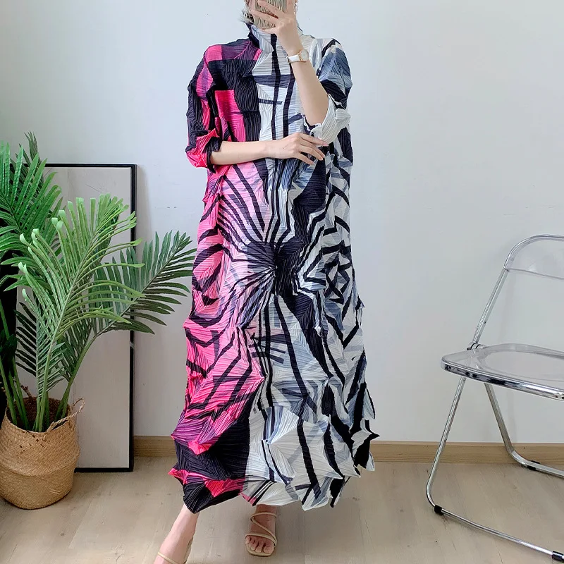 Miyake Printed Diamond Pleated Dress for Women 2024 Autumn Plus Size Slim Fashion Designer Long Dress for Women Robe
Miyake Printed Diamond Pleated Dress for Women 2024 Autumn Plus Size Slim Fashion Designer Long Dress for Women Robe