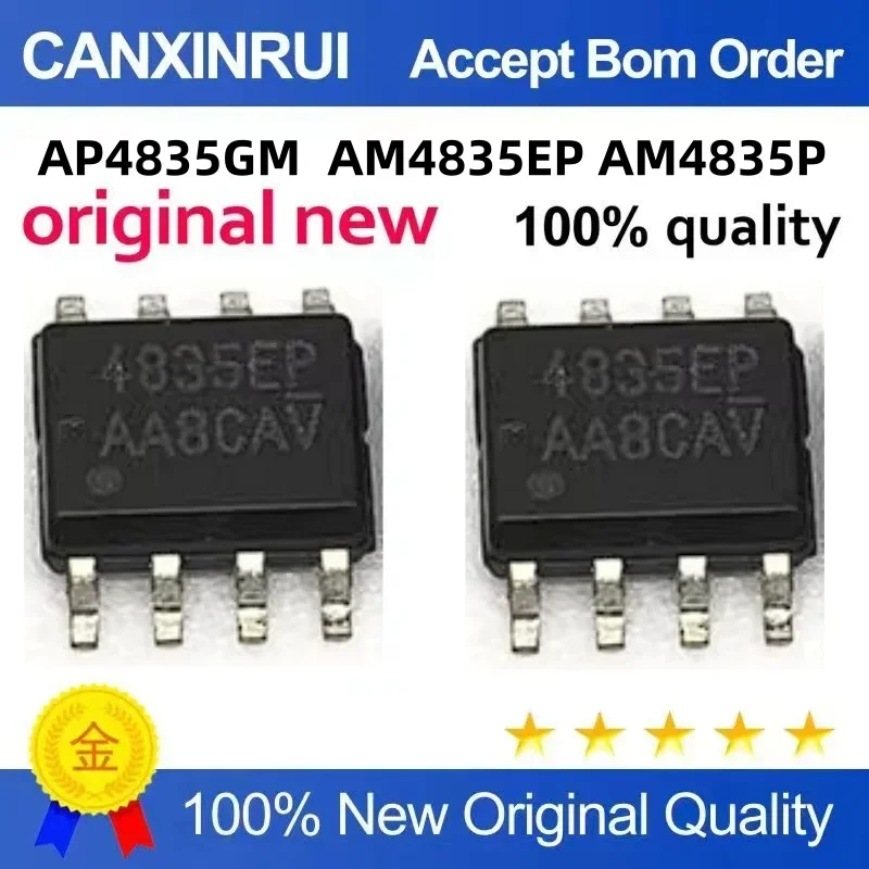 (5 pieces) Brand new AM4835EP 4835EP 4835P AP4835GM 4835 SOP-8
(5 pieces) Brand new AM4835EP 4835EP 4835P AP4835GM 4835 SOP-8