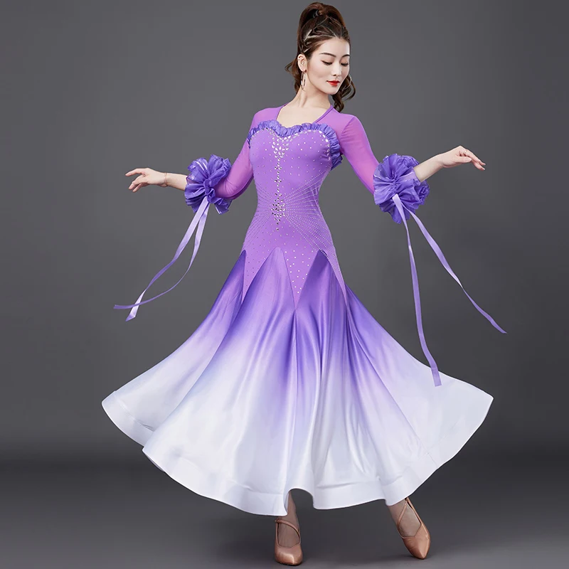 New Modern Dance Dress For Women Standard Ballroom Dance Performance Practice Clothes Adult Prom Waltz Gradient Dresses XH2886
New Modern Dance Dress For Women Standard Ballroom Dance Performance Practice Clothes Adult Prom Waltz Gradient Dresses XH2886