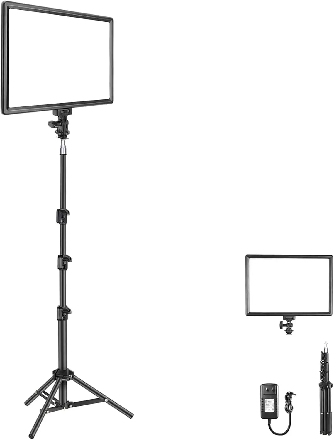 13" LED Video Light Panel with Tripod, 20W Bi-Color Dimmable Studio Lighting for Streaming Photography Recording
13" LED Video Light Panel with Tripod, 20W Bi-Color Dimmable Studio Lighting for Streaming Photography Recording