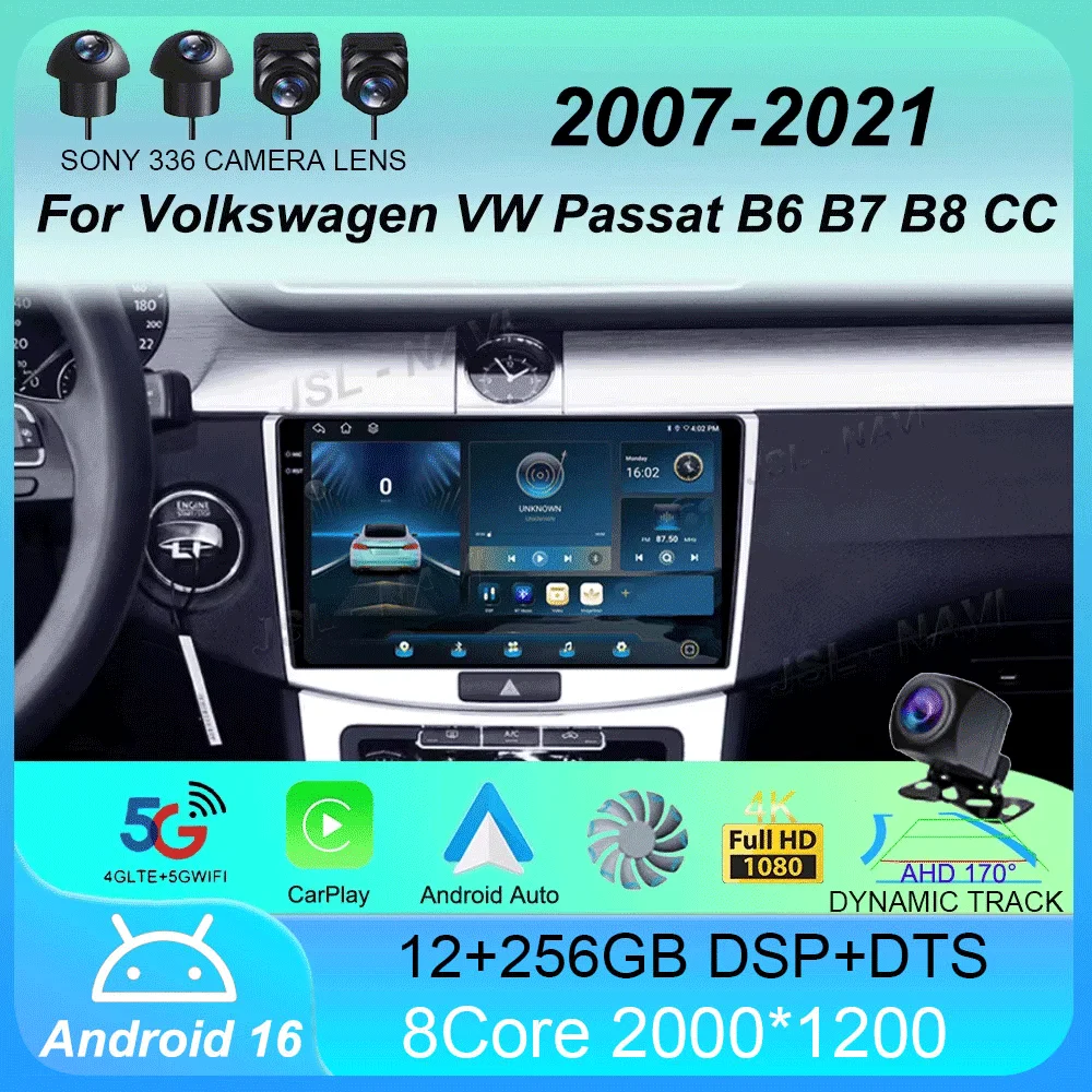 Автомагнитола Android 16 с CarPlay для Volkswagen VW Passat B6 B7 B8 CC 2007-2021, навигация GPS, мультимедийный плеер, Wi-Fi+4G, стерео, Bluetooth
Автомагнитола Android 16 с CarPlay для Volkswagen VW Passat B6 B7 B8 CC 2007-2021, навигация GPS, мультимедийный плеер, Wi-Fi+4G, стерео, Bluetooth