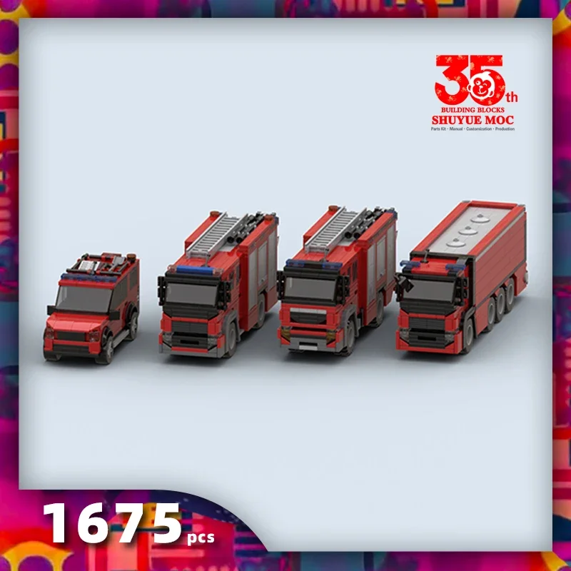 SyMOC Simulation City Firefighter Rescue Engineering Vehicle Movable Building Block Fire Truck Model Kit Children Assembled
SyMOC Simulation City Firefighter Rescue Engineering Vehicle Movable Building Block Fire Truck Model Kit Children Assembled