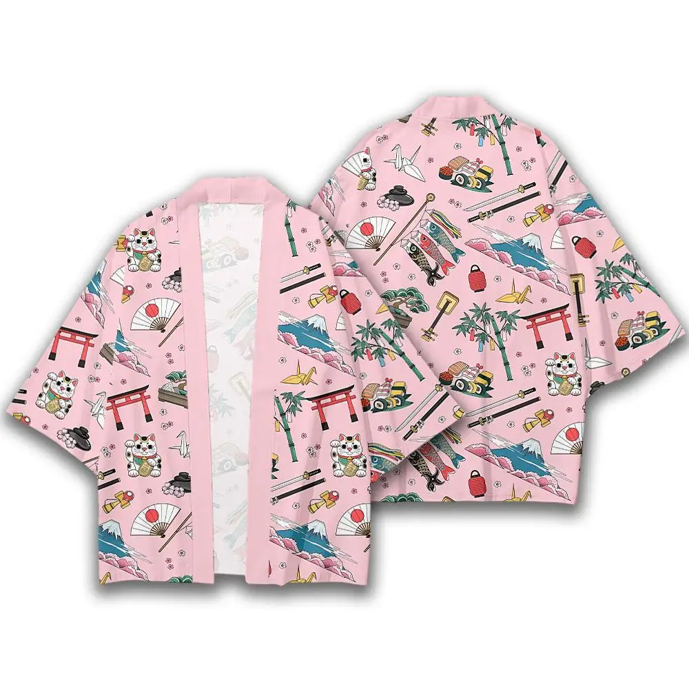 Повседневное кимоно с японским рисунком журавлей, летняя пляжная хаори кардиган, юката, топы, ретро Самурай, Харадзюку, мужская одежда оверсайз
Повседневное кимоно с японским рисунком журавлей, летняя пляжная хаори кардиган, юката, топы, ретро Самурай, Харадзюку, мужская одежда оверсайз