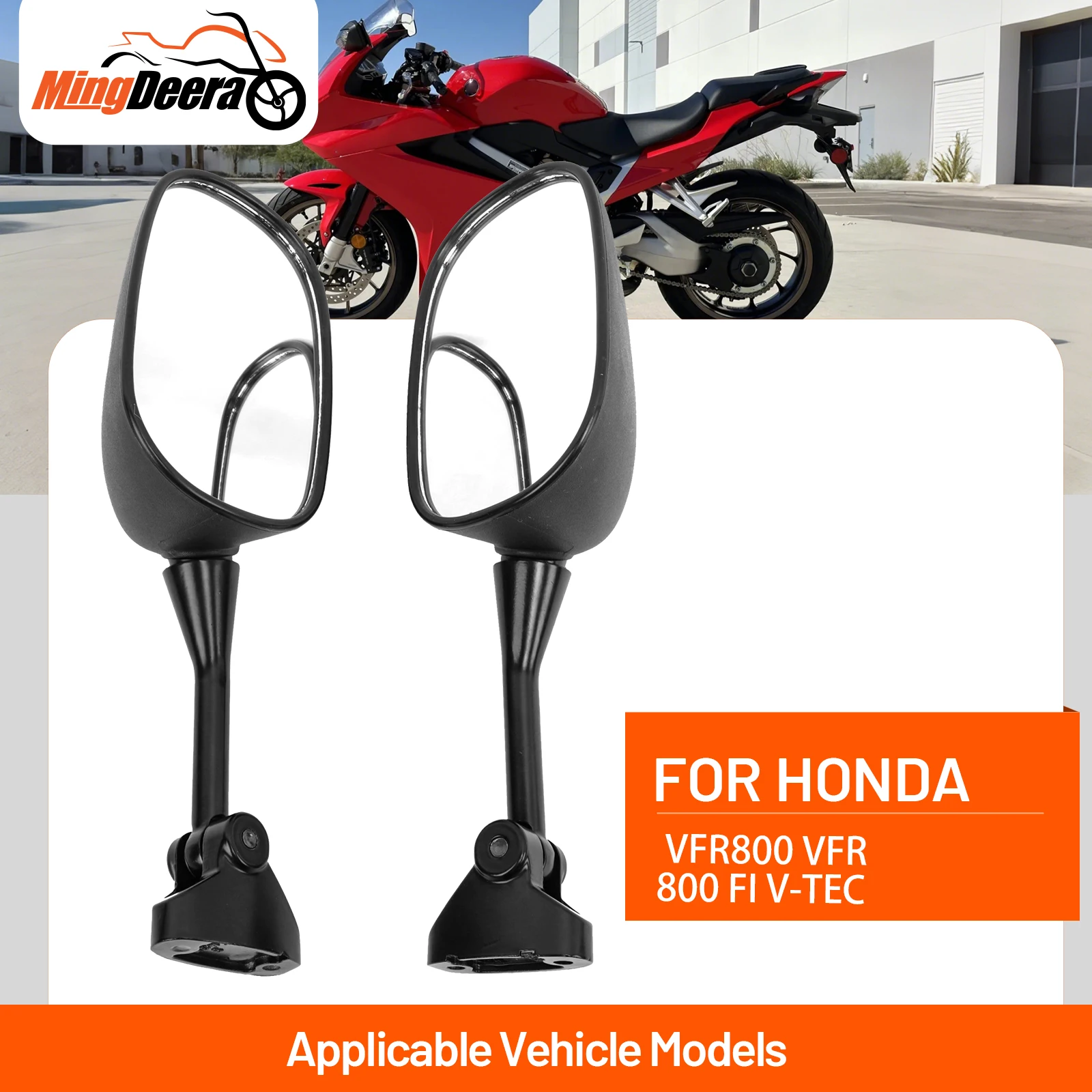 The rearview mirror for Honda VFR800 V-TEC 2002-2012 motorcycle rearview mirror motorcycle accessories
The rearview mirror for Honda VFR800 V-TEC 2002-2012 motorcycle rearview mirror motorcycle accessories