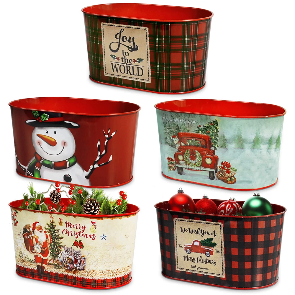 Putuo Decor, 5 шт., металлическое рождественское ведро, радость в мир, мы желание, ты с Рождеством, украшения для дома, рождественской вечеринки, праздничного бара
Putuo Decor, 5 шт., металлическое рождественское ведро, радость в мир, мы желание, ты с Рождеством, украшения для дома, рождественской вечеринки, праздничного бара